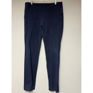 Joules Hepworth Navy Blue Skinny Side Zip Trousers Womens US 12 UK 16 EU 44